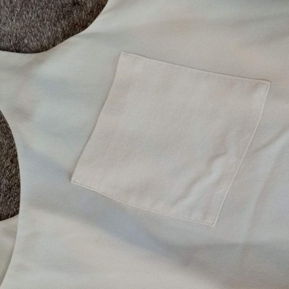 Joie cream silk racerback pocket tank - Picture 2 of 7